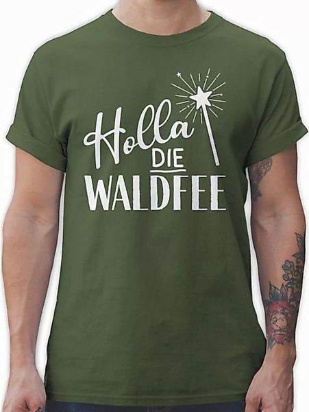 Shirtracer T-Shirt Holla die Waldfee, Waldfee Kostüm Karneval & Fasching günstig online kaufen