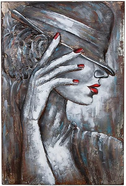 Casablanca by Gilde Metallbild »Bild rechteckig Casablanca weiß H. 120 cm«, günstig online kaufen