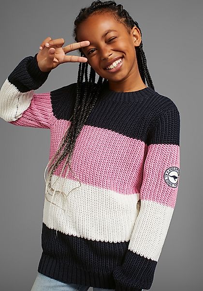 KangaROOS Strickpullover Ringelpullover mit Logo auf günstig online kaufen