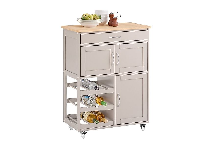 SoBuy Küchenwagen FKW45, Küchenwagen auf Rollen, Kücheninsel, Küchenregal, günstig online kaufen