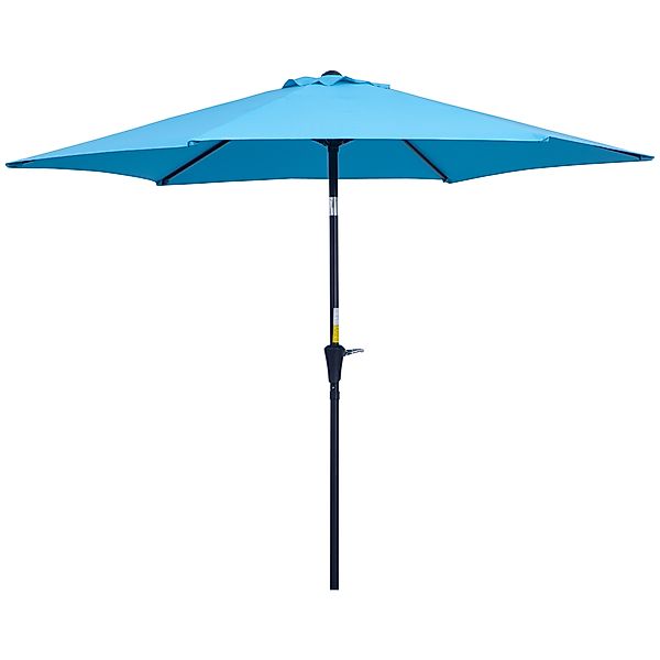 Outsunny Gartenschirm Ø2,6x2,35 m Neigbar mit Kurbel, Gartenschirm im Freie günstig online kaufen