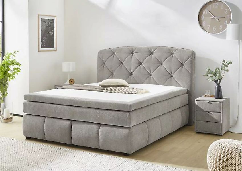 Boxspringbett MILA-MIX von Jockenhöfer 180x200cm grau günstig online kaufen