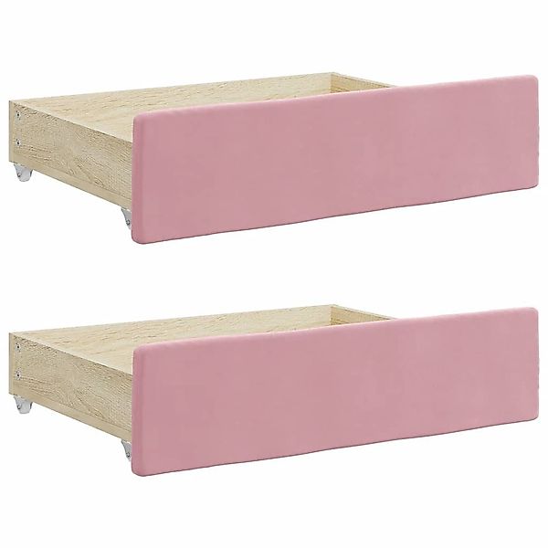 vidaXL Bettschubkasten Bettschubladen 2 Stk. Rosa günstig online kaufen
