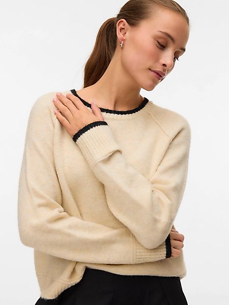 Vero Moda Strickpullover "VMAQUARIUS LS O-NECK RAGLAN PULLOVER BF" günstig online kaufen