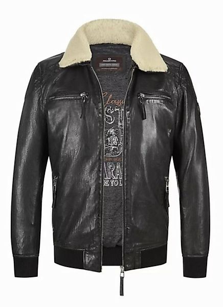 Milestone Lederjacke MSBen Umlegekragen mit abnehmbarem Shearling-Besatz günstig online kaufen