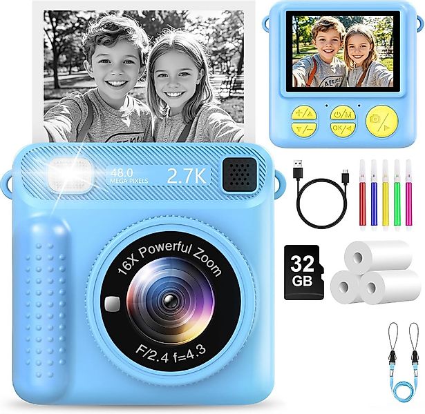 Coonoor Sofortbildkamera KinderKamera, 1080P 2,4 Zoll Bildschirm Kinderkame günstig online kaufen