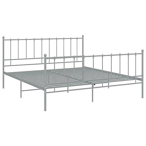 vidaXL Bett Grau Metall 200x200 cm Modell 2892759 günstig online kaufen