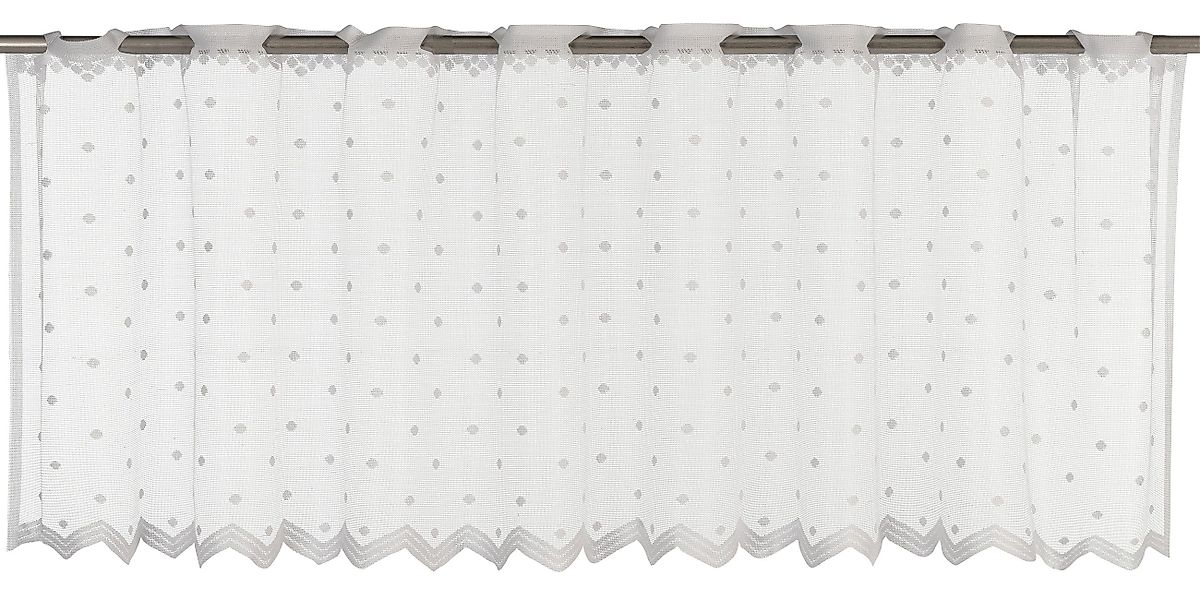 ELBERSDRUCKE Scheibengardine Bistrogardine Celeste weiß 45x160cm, günstig online kaufen