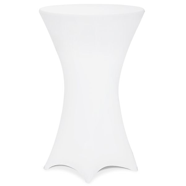 Stehtischhusse Weiß Ø70cm günstig online kaufen