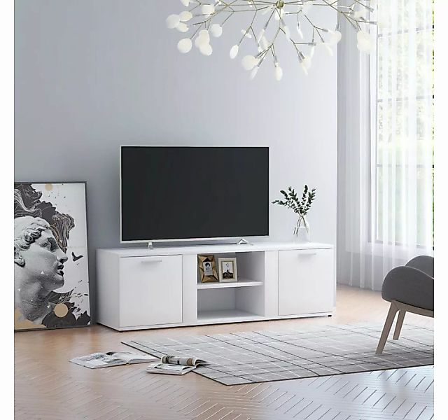 furnicato TV-Schrank Weiß 120x34x37 cm Holzwerkstoff günstig online kaufen