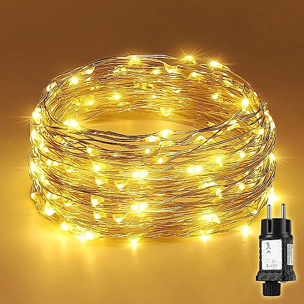 Salcar Lichterkette LED Kupfer Lichterkette Weihnachtsbeleuchtung günstig online kaufen