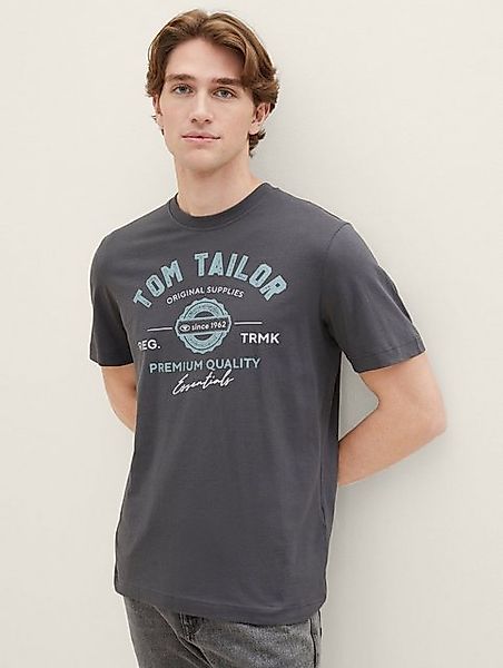 TOM TAILOR T-Shirt mit großem Logofrontprint günstig online kaufen