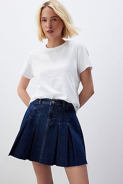 Next Jeansrock Denim-Minirock mit Falten (1-tlg) günstig online kaufen