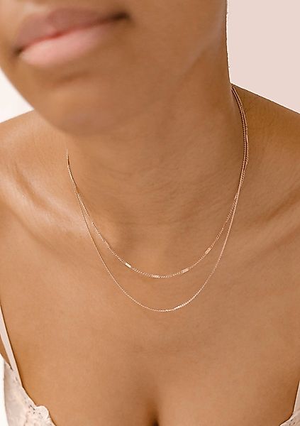 Hey Happiness Edelstahlkette Kabel Kugel Kette mehrreihig, Edelstahl Halske günstig online kaufen