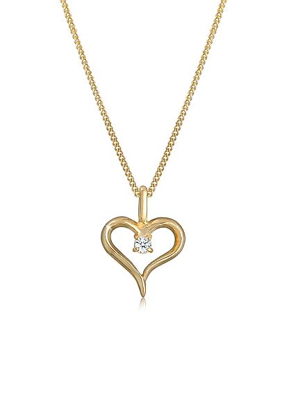 Elli DIAMONDS Kette mit Anhänger Herz günstig online kaufen