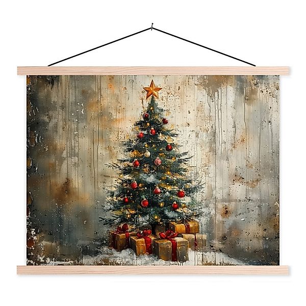 MuchoWow Poster Weihnachtsbaum - Vintage - günstig online kaufen