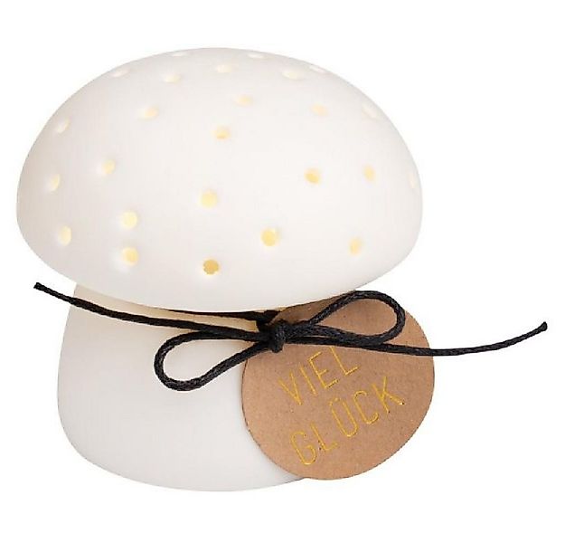 Räder Dekofigur Design LED Lichtbotschaft Viel Glück Pilz günstig online kaufen