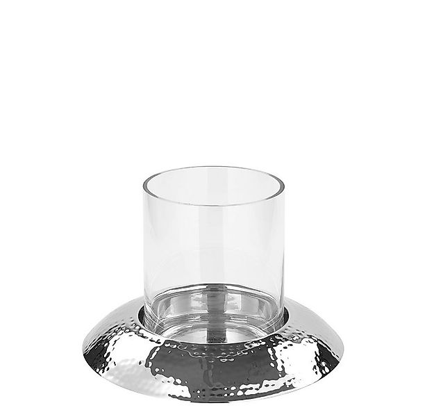 Fink Windlicht NAPA Windlicht - H.24cm x D.27,5cm - silber - Aluminium/Glas günstig online kaufen
