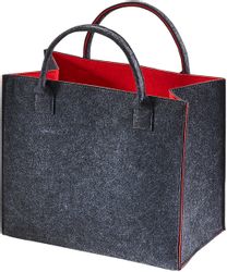 Kobolo Einkaufsshopper Filztasche außen grau meliert günstig online kaufen