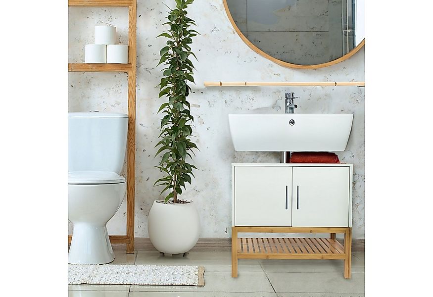 osoltus Badregal osoltus Unterschrank Waschbeckenunterschrank Osaka Bambus günstig online kaufen