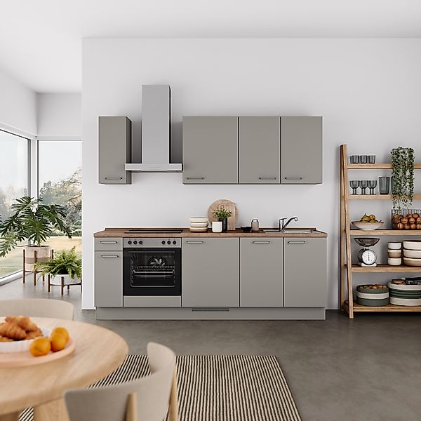 nobilia Küchenzeile ""Laser I", Ausrichtung wählbar, Breite 240 cm" vormont günstig online kaufen