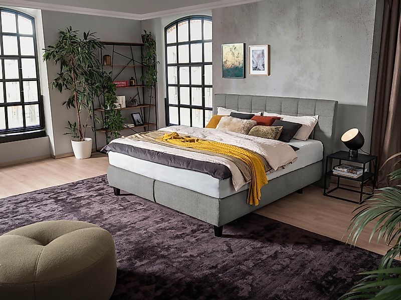 alina Boxspringbett "Edera", Doppelbett wahlweise mit Topper, Liegefläche 1 günstig online kaufen