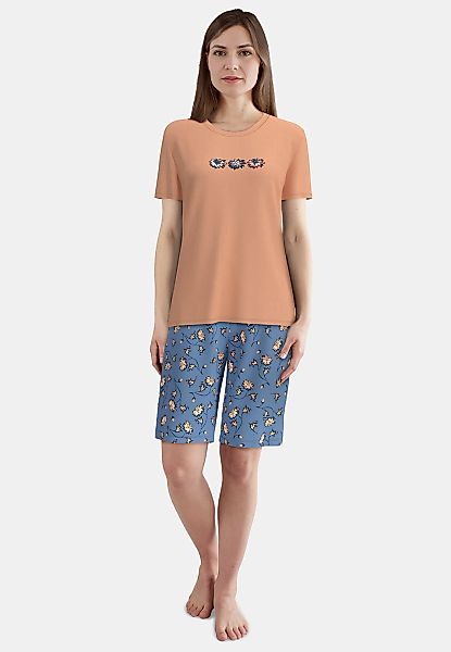 GÖTZBURG Shorty mit Motiv, Kurzarm, Rundhalsausschnitt, Baumwolle günstig online kaufen