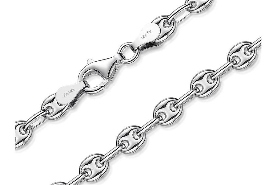 Silberkettenstore Silberkette Kaffeebohnenkette 5mm - 925 günstig online kaufen