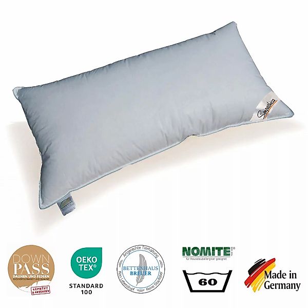 Kopfkissen 660g neue 30% Daunen 70% Federn medium Daunenpass 40x80 günstig online kaufen