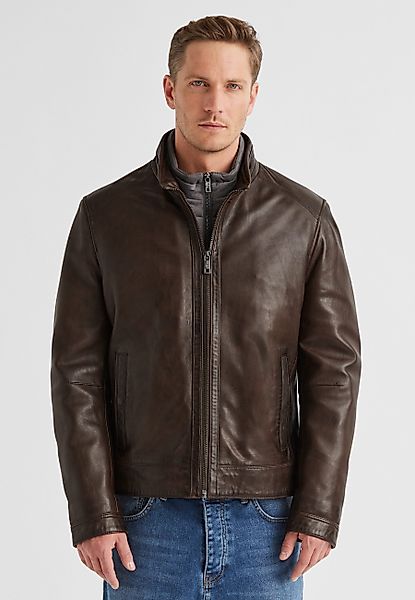 Milestone Lederjacke MSBarney Herren Bikerjacke Jacke günstig online kaufen