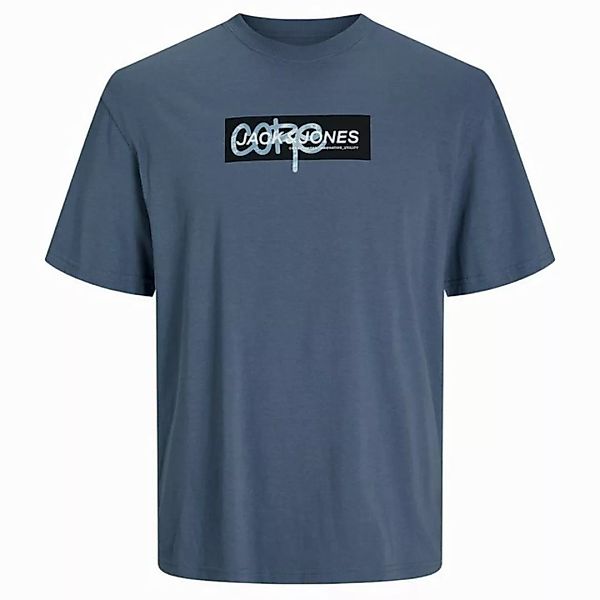 Jack & Jones Rundhalsshirt Jack&Jones XXL T-Shirt graublau Logoprint JCOSUM günstig online kaufen