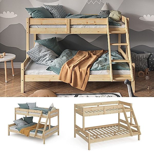 VitaliSpa® Etagenbett Everest, Naturholz, 140x200 / günstig online kaufen