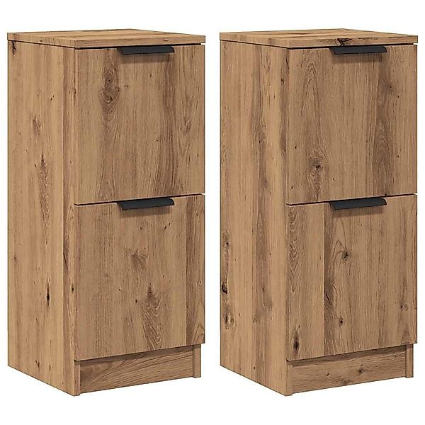 vidaXL Sideboard Sideboards 2 Stk. Artisan-Eiche günstig online kaufen