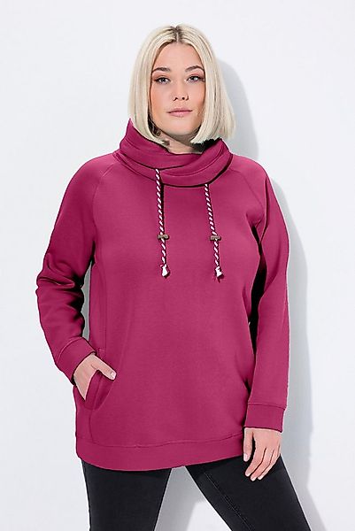 Ulla Popken Sweatshirt Sweatshirt weiter Stehkragen Taschen günstig online kaufen