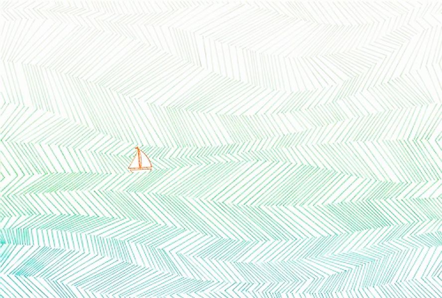 Architects Paper Fototapete »Atelier 47 Waves Artwork 3« geometrisch glatt günstig online kaufen