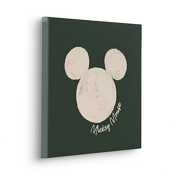 Komar Keilrahmenbild Disney Mickey Mouse Stamp Grün günstig online kaufen