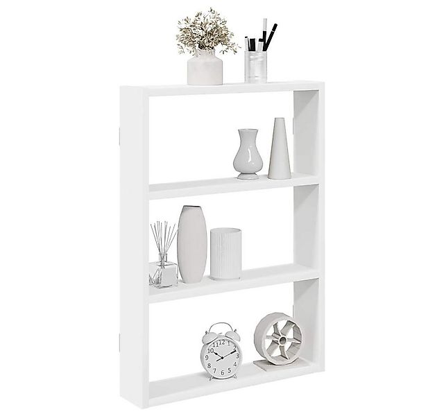 vidaXL Regal, Wandregal Weiß 43x9x60 cm Holzwerkstoff günstig online kaufen