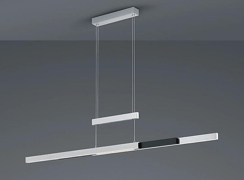 LED-Pendelleuchte 1x45W Alu 1 Stück Metall Hellgrau, Schwarz günstig online kaufen