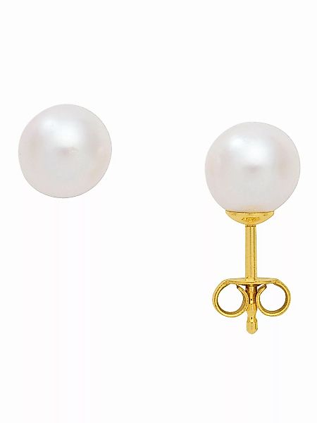 Adelia´s Paar Ohrhänger "1 Paar 585 Gold Ohrringe / Ohrstecker mit Süßwasse günstig online kaufen
