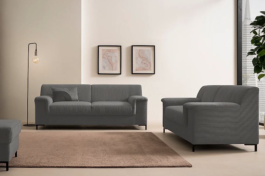 INOSIGN Polstergarnitur "Jamie 2, auch in Cord, Set: bestehend aus 1,5- und günstig online kaufen