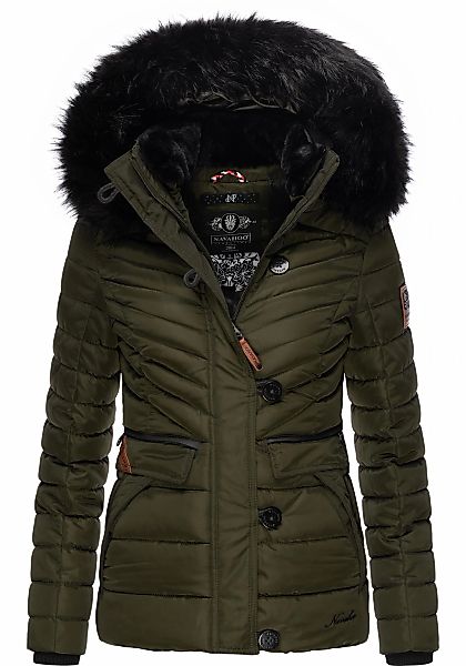 Navahoo Winterjacke "Wisteriaa" mit Kapuze Warm gefütterte Steppjacke mit K günstig online kaufen