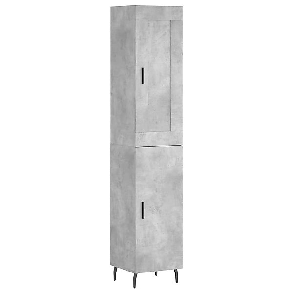 vidaXL Highboard Betongrau 34,5x34x180 cm Holzwerkstoff 3200149 günstig online kaufen