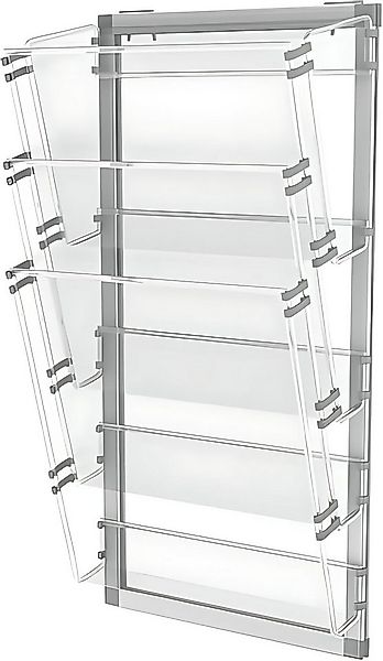 Panta Plast Ablageregal Pantaplast Wand-Prospekthalter A4 starkes hochtrans günstig online kaufen