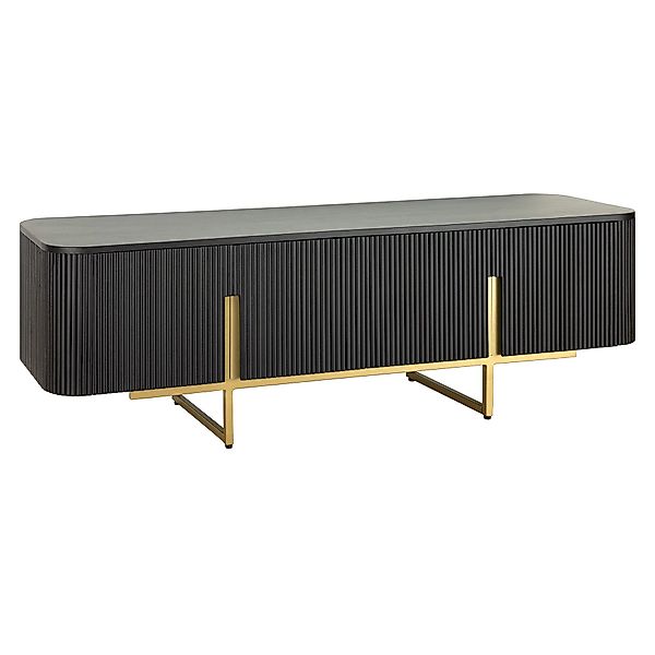 riess-ambiente TV-Bank GATSBY 160cm schwarz / günstig online kaufen