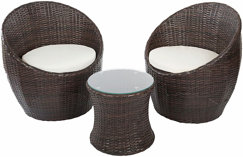 my Flair Gartenlounge-Set 3 Stk. tlg. 2 Stühle, 1 Tisch günstig online kaufen