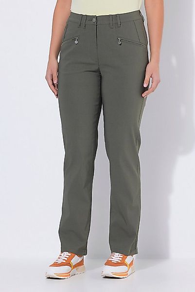Ulla Popken Funktionshose Bengalinhose Mony konisches Bein Zipptaschen günstig online kaufen