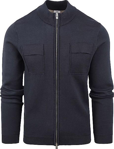 Blue Industry Strickjacke Brusttasche Navy - Größe XL günstig online kaufen