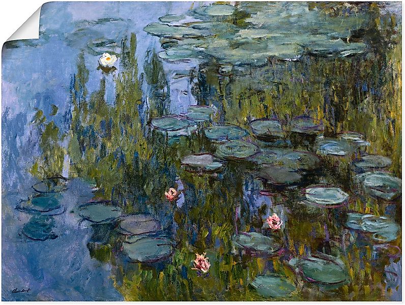Artland Wandbild »Seerosen (Nympheas). 1918/1921.«, Blumen, (1 St.), als Le günstig online kaufen