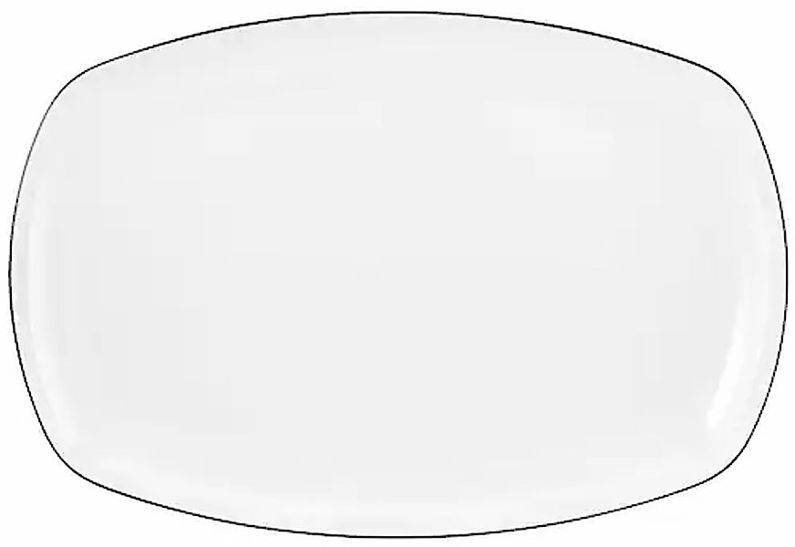 Seltmann Weiden Servierplatte »Lido Black Line«, (1 tlg.), Platte eckig günstig online kaufen
