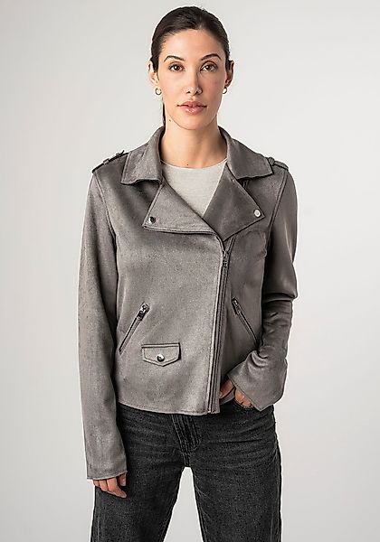 Mauritius Lederimitatjacke 2Wtomiwa mit Schulterklappen, mit günstig online kaufen